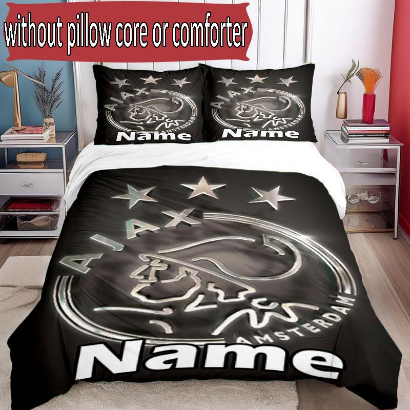 3pcs Duvet Cover Set (1*Duvet Cover + 2*Pillowcase, Without Core), Custom Name Ajax Pattern Bedding Set, Home Bedroom Decor Gift