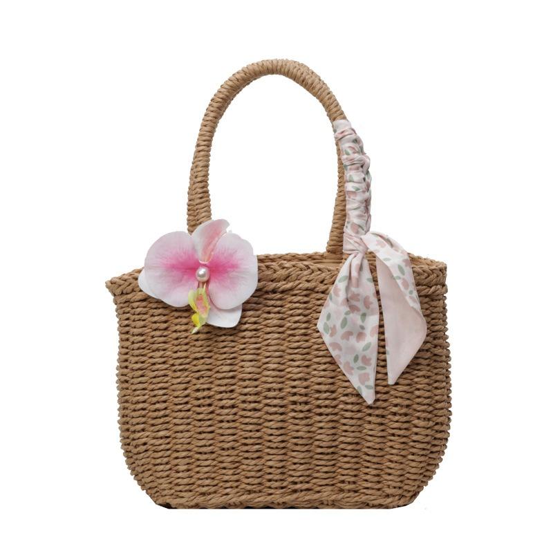 Bohemian Holiday Braided Bag Women's Summer Fashion Hand-held Braided Bag Fairy Beach Bag