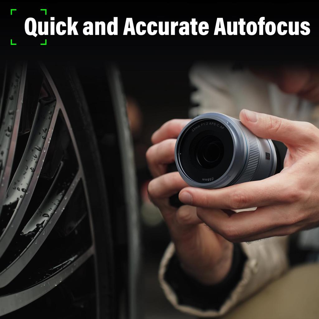 SIRUI Sniper 23mm Autofocus Wide Angle Camera Lens Lens, F1.2 APS-C (Z Mount, Silver)