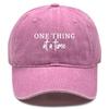 ONE THING at a time" Print Snapback Sun Hat, Trucker Hat Cozy Sunshade Solid Color Solid Adjustable Baseball Hat