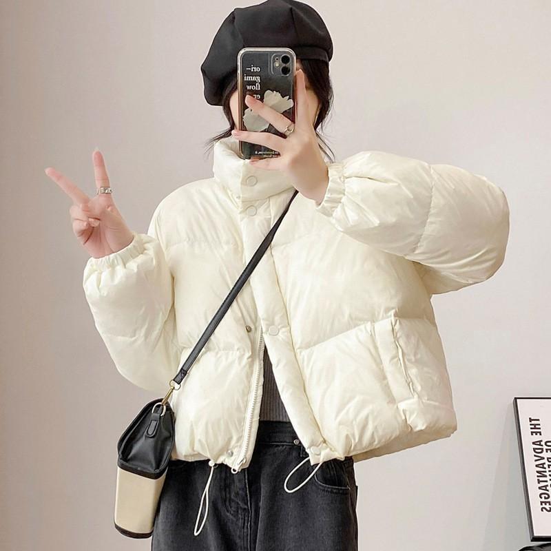 Womens Short Puffer Jacket Loose Fit Casual Winter Coat Petite Girls