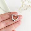1Pc Heart-shaped Peach Necklace, Sweet and Simple Daily Necklace, Exquisite Temperament Accessories