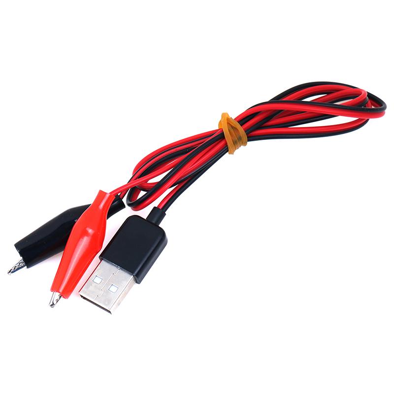 1 шт. тестовые зажимы типа «крокодил» для USB-разъема адаптера питания