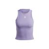 Оригинальные женские топы Adicolor Essentials Ribbed Logo Tank Top Magic-Light-Purple IB9112