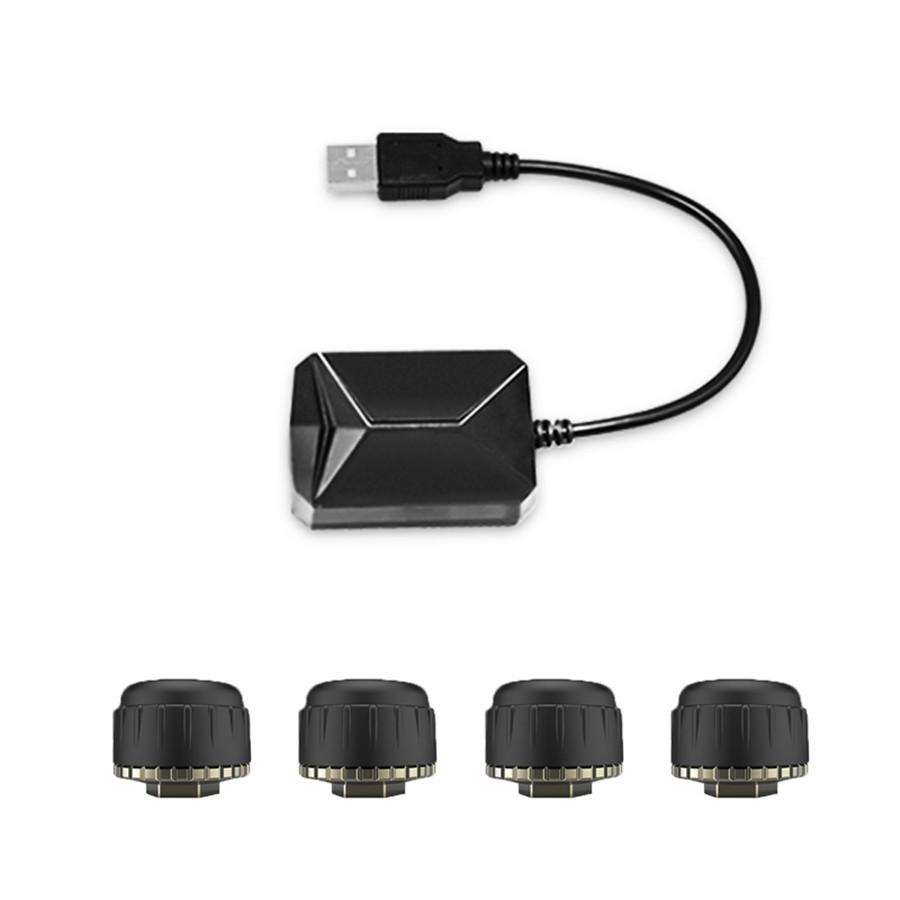 Автомобильная система контроля давления в шинах TPMS с USB и 4 внешними датчиками для Android автомобильного DVD