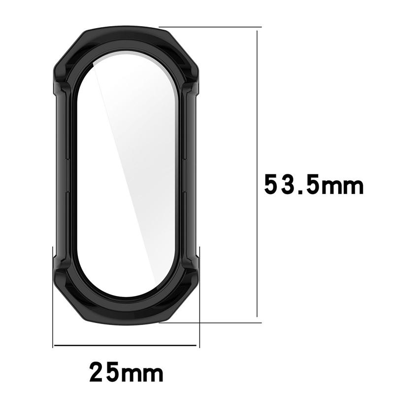PC Case Glass For Xiaomi Mi Band 10 9 8 Anti-scratch Watchband Screen Protector Bumper for Xiomi Mi Band 9 Ceramic Miband 10 Cover Shell