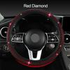 14,5-15 дюймовый чехол для рулевого колеса со стразами и кристальными бриллиантами сверкающий дышащий противоскользящий автомобильный Inter Parts аксессуары