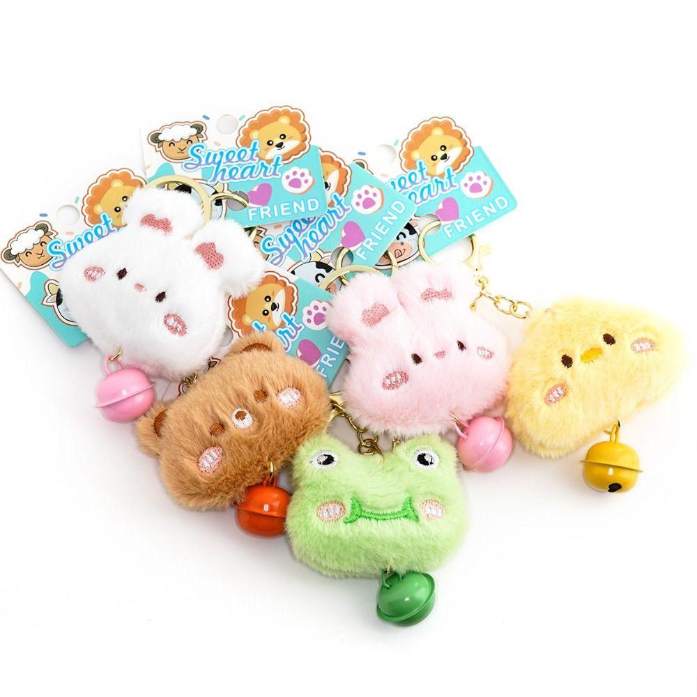 Plush Animal Frog Plush Bag Pendant Bunny Cartoon Plush Keychain  Backpack Pendant