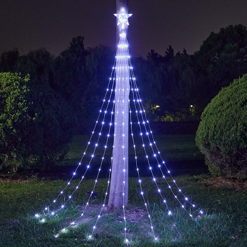 Usb Waterproof String Light Solar Christmas Decorations 3M/2M Led Waterfall Tree Fairy 8 Modes Camping Holiday Lights
