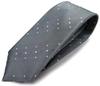 Brand Made In Nishijin Jacquard Woven Pattern Dots [Michiko London] Necktie, Japan, Ori, 100% Silk, Weave, (B Pattern Gray)