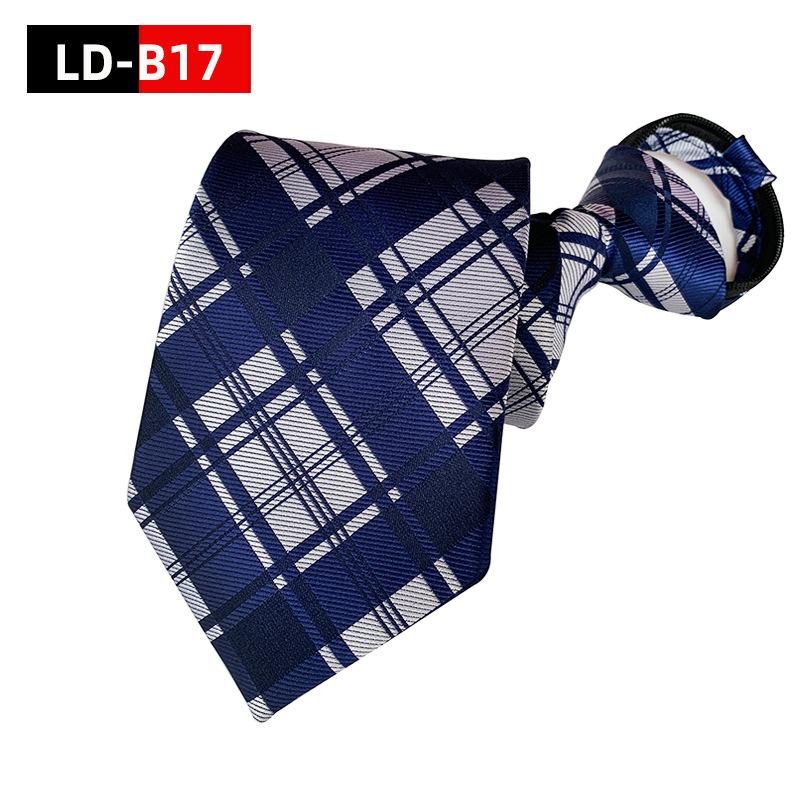 8 см полиэстер мужской галстук на молнии, легко затягивается