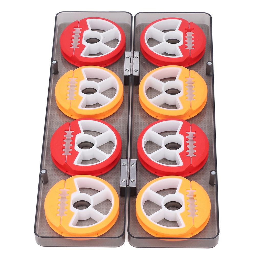 Fishing Line Spool Box Multifunctional Colorful 8 Spool Fishing Line Storage Box for Fishing Supplies