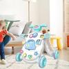 Ходунки-каталка для малышей Обучающая игрушка для детей от 9 месяцев Устойчивая конструкция с резервуаром для утяжеления Раннее развитие