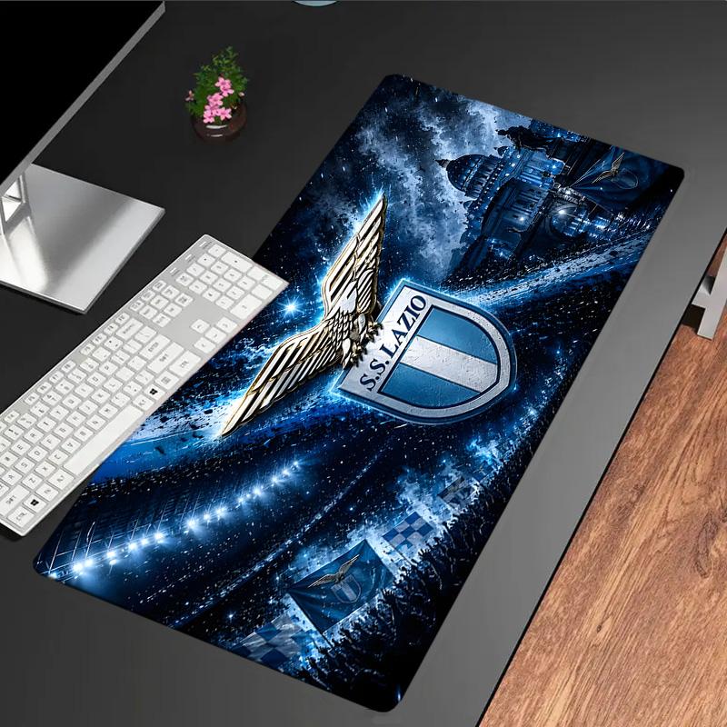Lazio Football Club Emblem Mouse Pad, Rubber Base, Mouse Pad for Gamers and Office Use, Gaming Desk , Easy To Clean Mat Christmas fan gifts