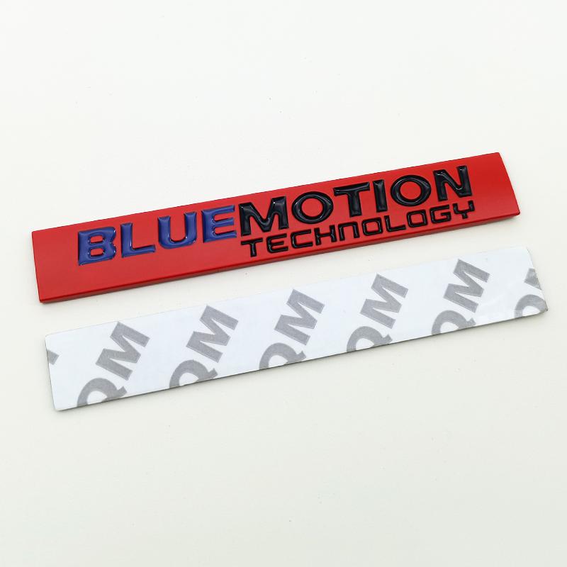 3D Metal JK29 Logo Bluemotion Emblem Car Front Grill Badge Rear Trunk Sticker for VW Blue Motion Sticker Accessories