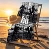 Bohse Onkelz Print Beach Towel Design, Soft, Lightweight. for Home Bathroom, Spa, Pool, Yoga, Surfing, Camping, Gift for Family, Friend