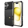 For iPhone 17 Case with Card Holder PU Leather + TPU Phone Back Cover