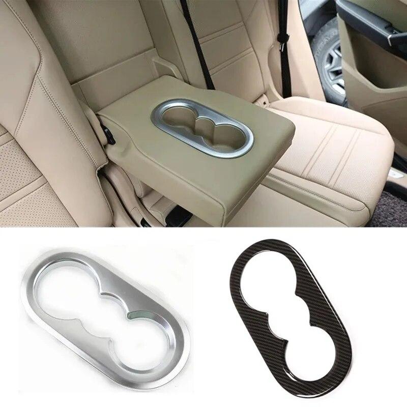 ABS автомобильный Стайлинг интерьер задний держатель чашки воды крышка накладка рамка кольцо подходит для Porsche Cayenne 2018 автоаксессуары