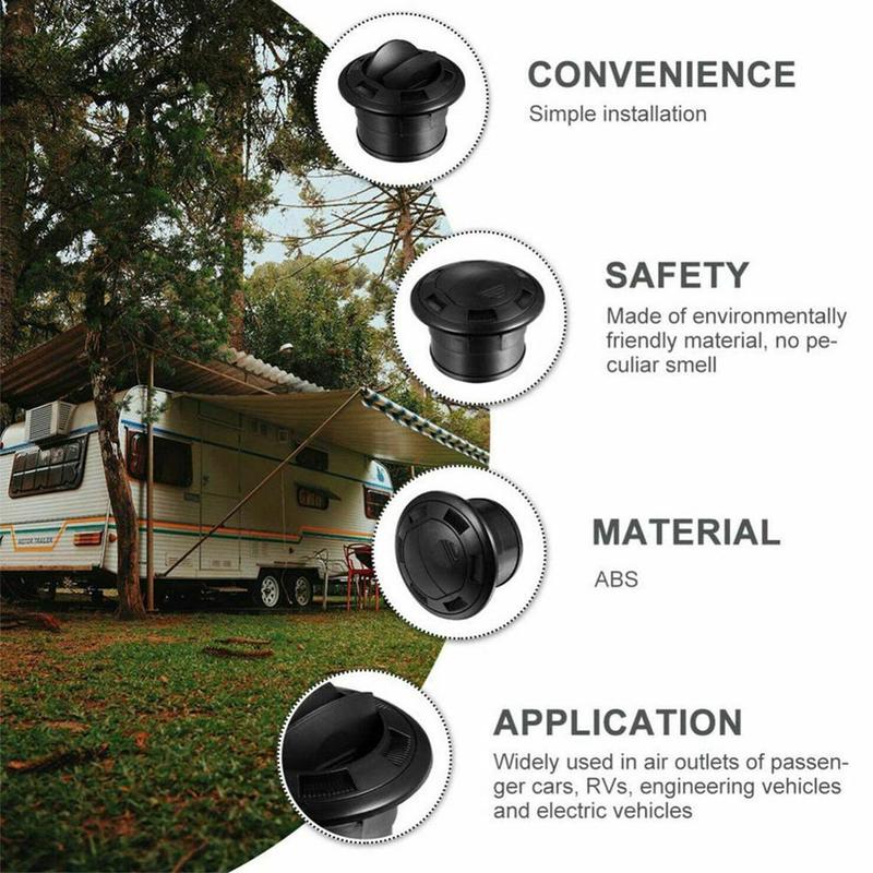 75 мм Автомобильный закрываемый вращающийся воздуховыпускное отверстие Вентиляционное отверстие кондиционера Выход кондиционера автомобиля Для отопителя Webasto Eberspacher