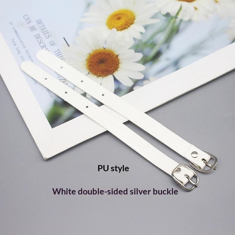 Easy to Write Double Sided PU Luggage Tag Alloy Buckle Rust Proof Copper Rivet for Travel Baggage Identification