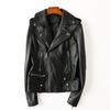 Genuine Leather Jacket Female Celebrity Same Style Jacket Sheepskin Motorcycle Leather Jacket Slim Fit