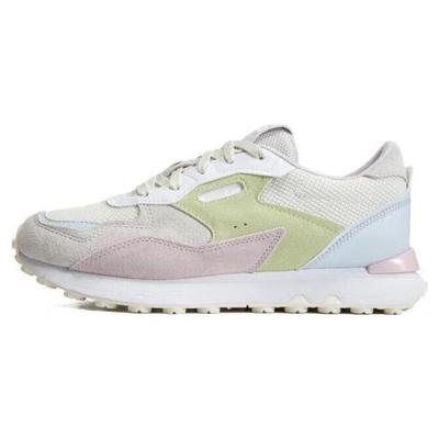 Rider Fvw Ткань Кожа Круглый Носок Шнуровка Спортивные Низкие Повседневные Кроссовки Женские светло-розовый желтый 388962-01