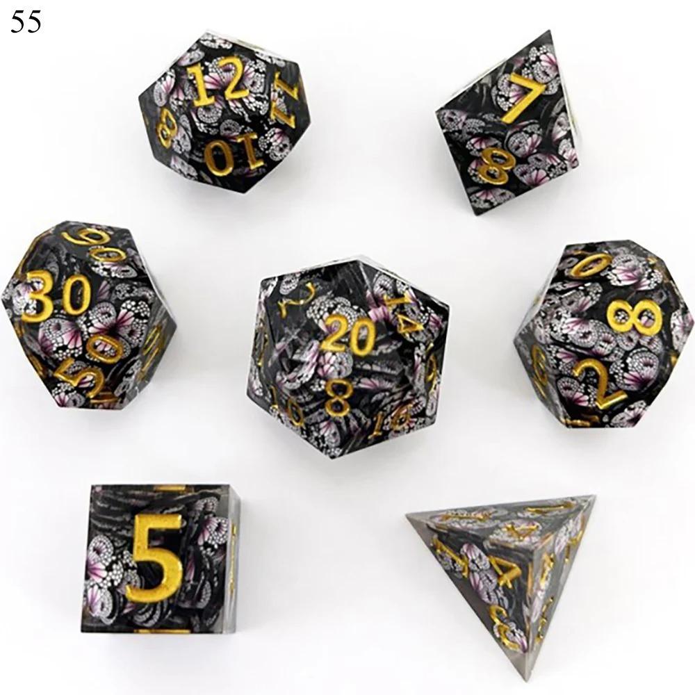 DND Светящиеся в темноте многогранные кубики-бабочки D+D для игры «Утопление и градиент» Pathfinder Dragon (RPG)/mtg Кости