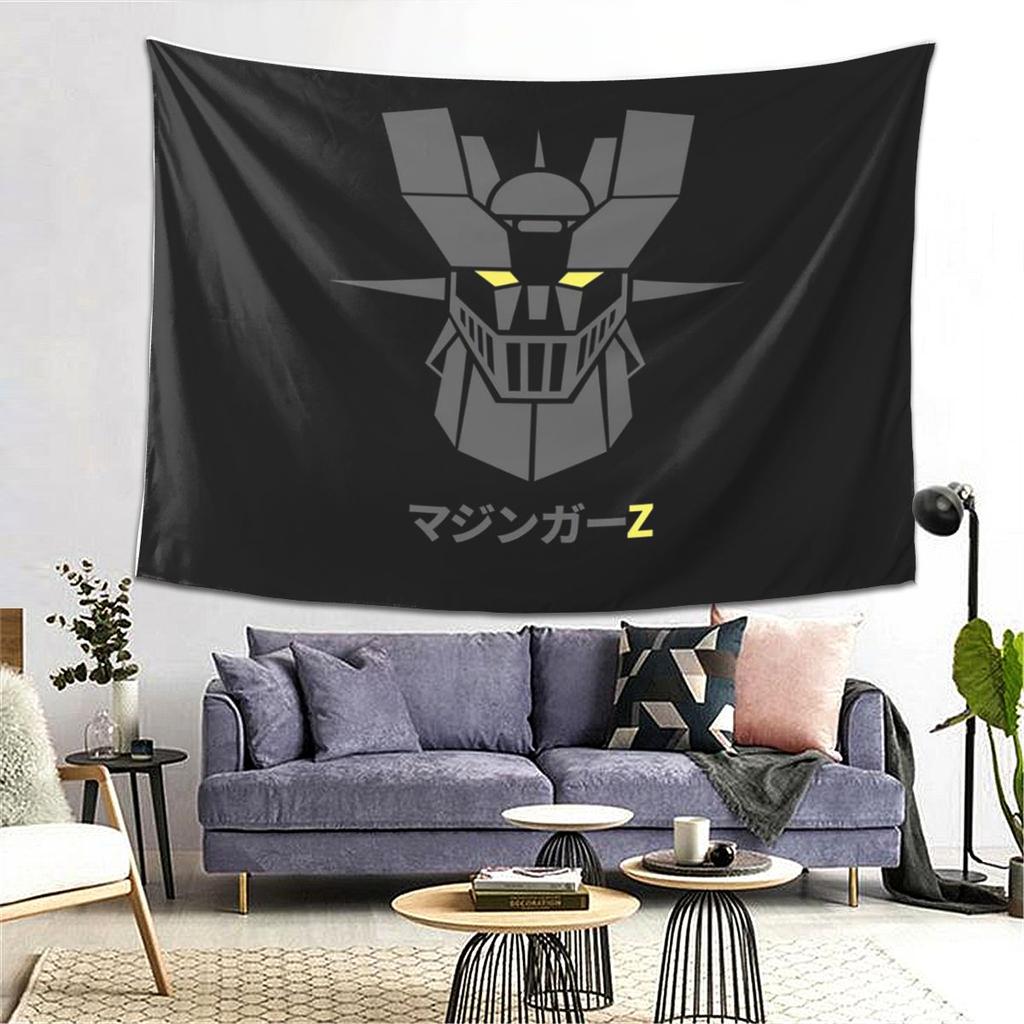 Mazinger Z Goldorak Actarus Grendizer Mask Tapestry Wall Hanging Aesthetic Home Decor Tapestries for Living Room Bedroom