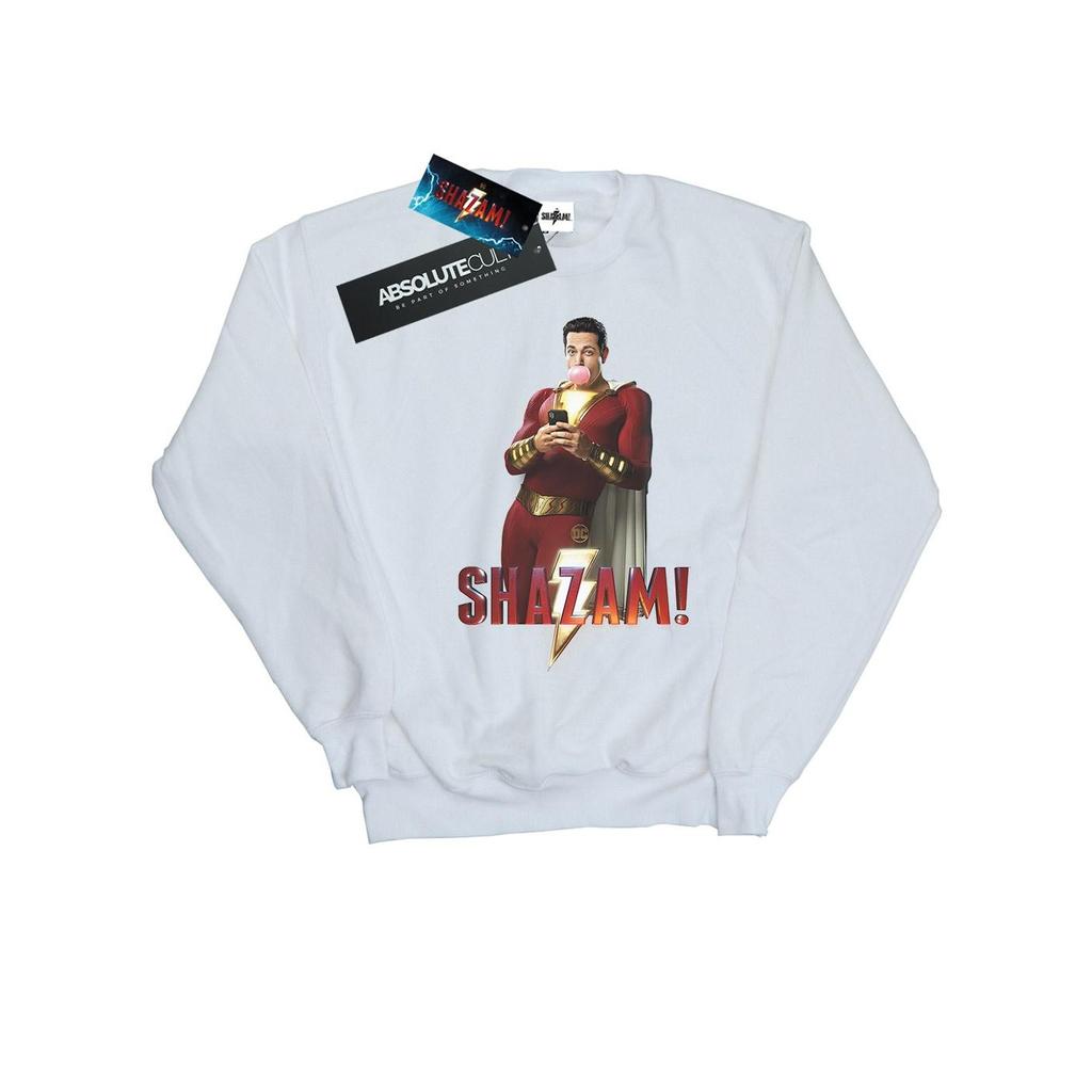 DC Comics Mens Shazam Bubble Gum Sweatshirt
