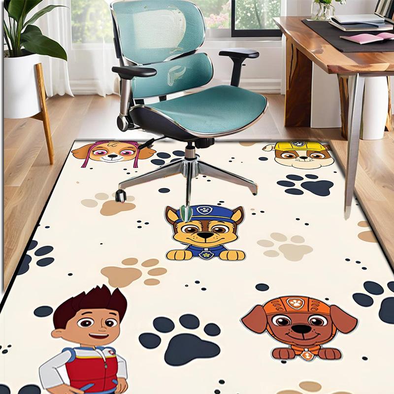 PAW Patrol Pattern Rug, Indoor/Outdoor Mat, for Picnic, Gameroom, Bedroom, Office, Living Room, Home Decor Carpet, Birthday Gift