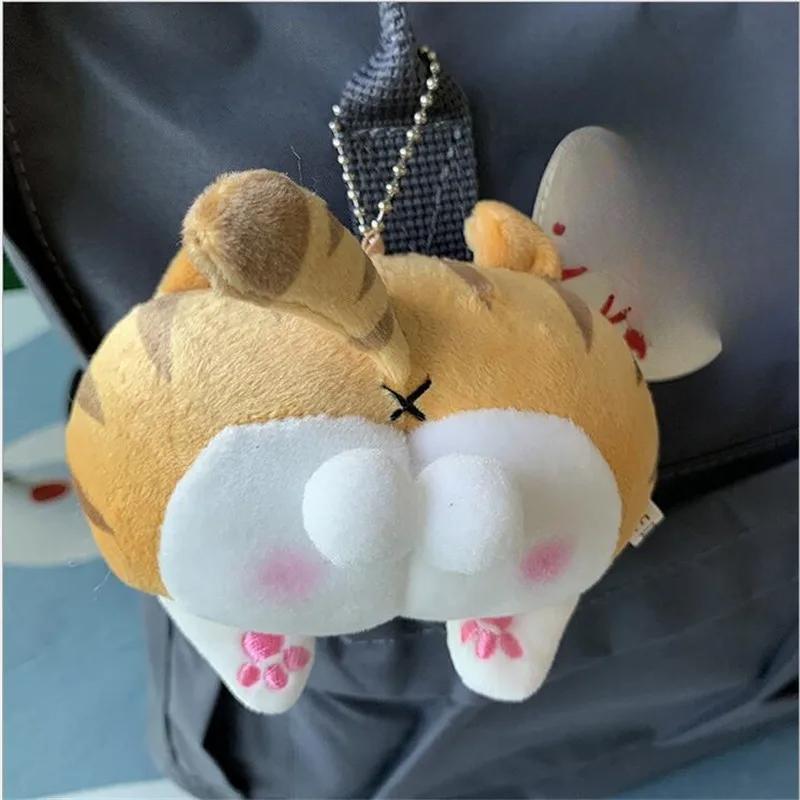Cute Cat Butt Plush Toys Corgi Pig Butt Keychain Soft Fidget Toys Female Bag Decoration Student Fashion Girls Child Gift