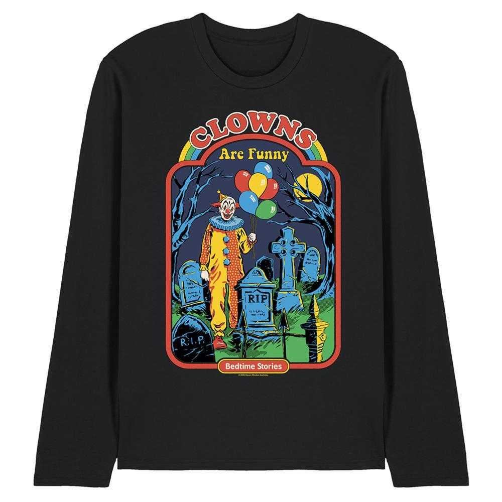 Steven Rhodes Unisex Adult Clowns Are Funny Long-Sleeved T-Shirt