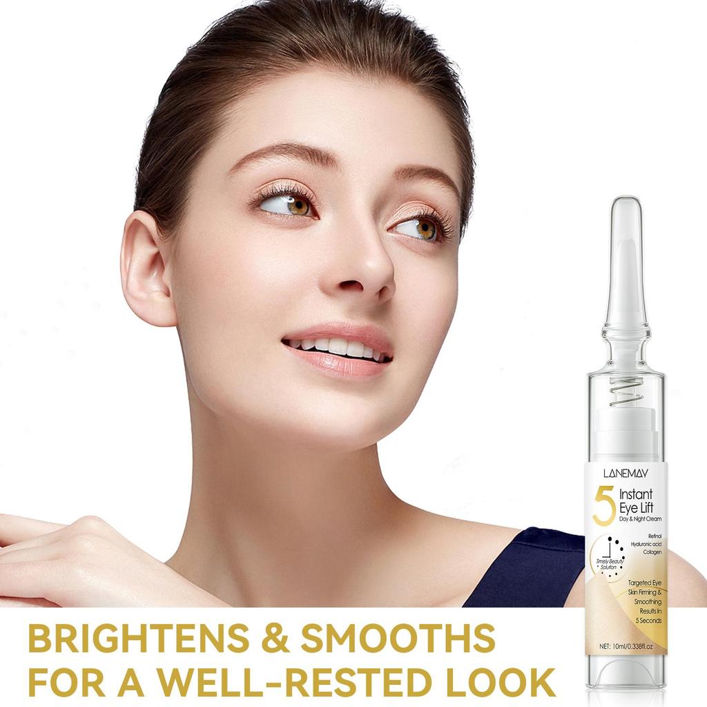 Крем-лифтинг для глаз мгновенного действия-Целевое укрепление и разглаживание кожи вокруг глаз за 5 секунд-Осветляет и разглаживает для отдохнувшего вида-10 г
