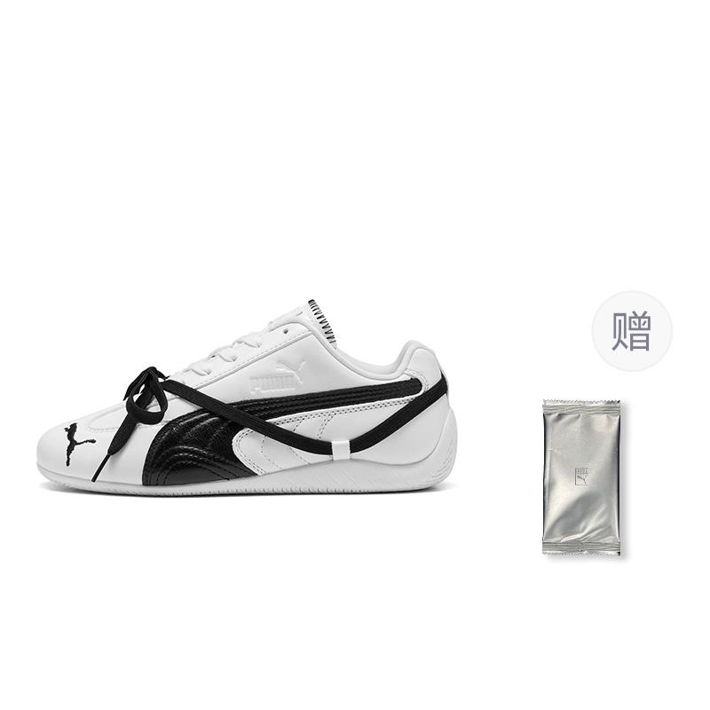 Puma Womens Speedcat Premium 'Warm White' (women's sizes) Warm White / Black Casual Shoes 404390 01