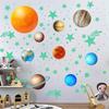 Glow in The Dark Planet  Wall Decals Luminous Fluorescent Star Stickers  Home Decoration