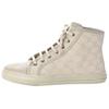 Gucci Womens GG High 'Logo Print - White' (women's sizes) White Canvas Shoes 426186 FV590 9073