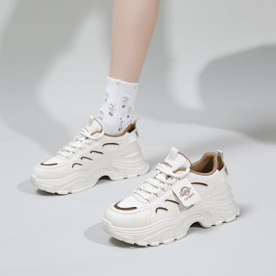 Платформенные кроссовки Dad Shoes Весна Новые Уличные Снимки Студенческие Беговые Кроссовки Увеличивающие Рост Повседневная Обувь