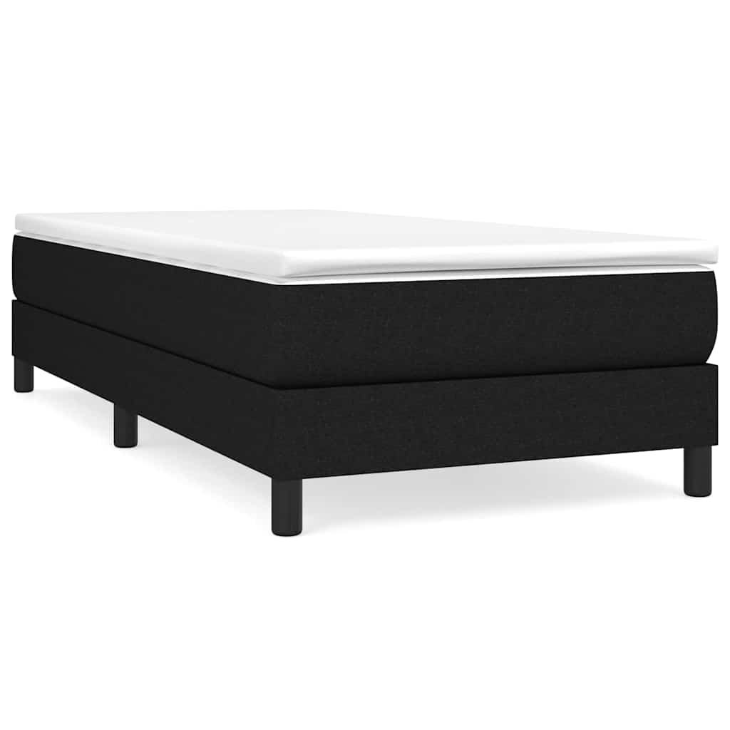 vidaXL Boxspringbettgestell Schwarz 100x200 cm Stoff
