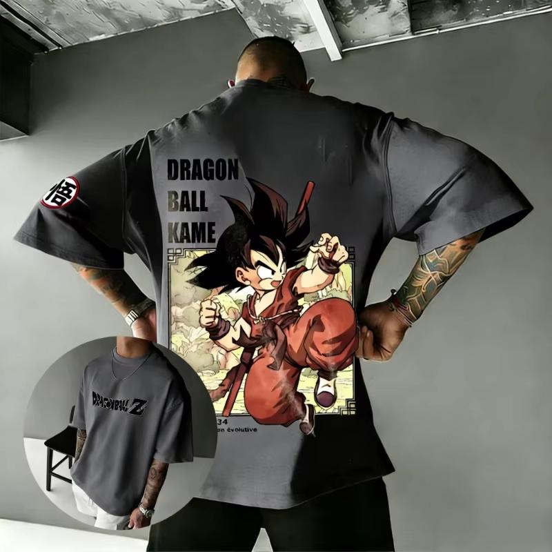2026 New Hot Summer Dragon Ball Print T-Shirt Men Women Gothic Cotton T-shirts Breathable Streetwear Short Sleeve Casual Tees