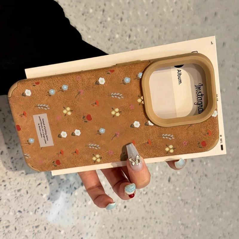 Зимние ветки листья цветы чехол из искусственной кожи для iPhone 17 16 15 14 Plus 13 12 11 Pro Max Air X XS XR противоударный чехол
