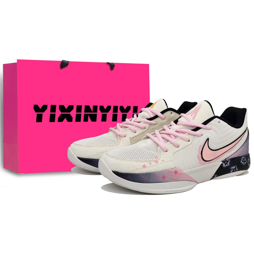 Nike Ja Morant 2 Abrasion Resistant Slip Resistant Low top Basketball Shoes Unisex Warm Cloud Pink FD7327-100(Team400-)