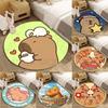 Disney Capybara Cartoon Printed Round Mat Living Room Sofa Table Bedroom Floor Carpet Large Area Pet Rug Home Decor Gifts