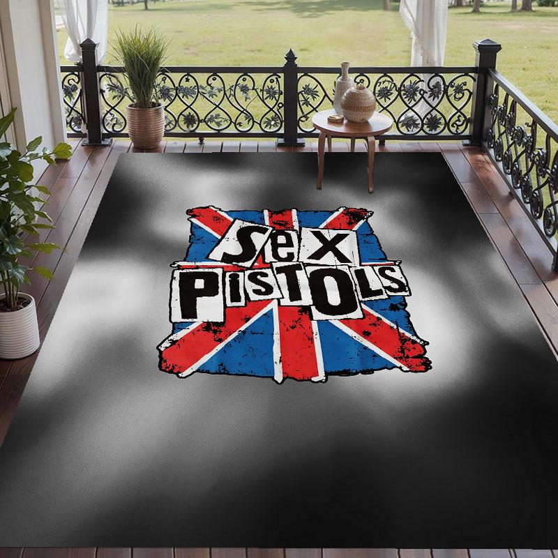 Soft Floor Carpet Sex Pistols Pattern Area Rug Decorative Mat For Home Room Decoration