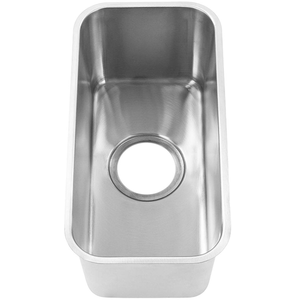 RV Sink Square 390x190x185mm 304 Stainless Steel Large Capacity Flush Mounted Camper Sink with 90mm