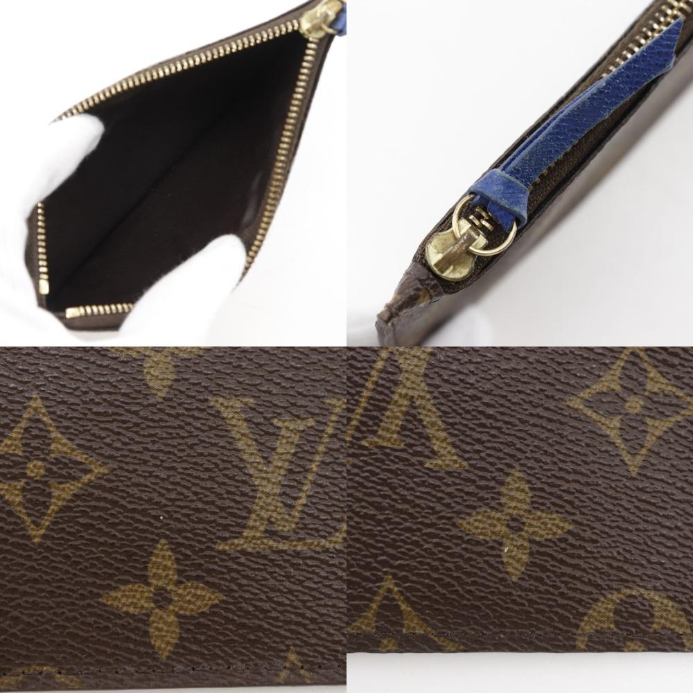 Louis Vuitton Portefeiulle Josephine Purse M60164 Three Fold Brown Monogram Canvas Women Used