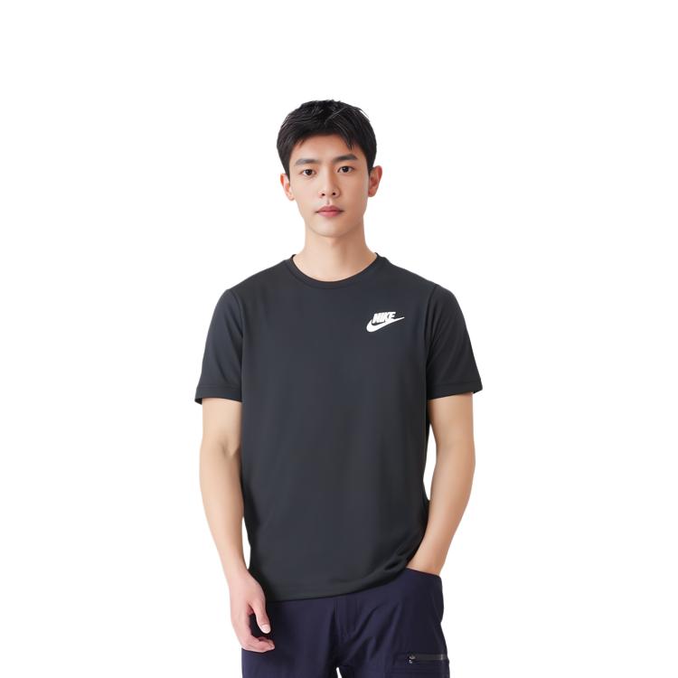 Nike Мужская футболка с коротким рукавом Nike Sportswear Tech Fleece 'Черный' 833893-010