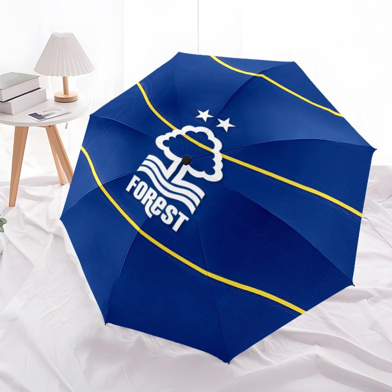 1pc Forest F.C Umbrella, Sun Protection, And UV Shielding. It Has Eight Sturdy Ribs for Outdoor Use And Perfect As a Holiday Gift