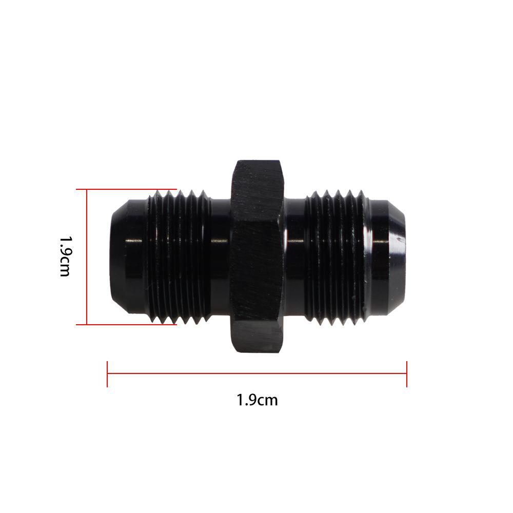 AN4 AN6 AN8 AN10 Oil Fuel Hose End Adapter Fitting Straight AN4 Male To AN6 Male Coupler Aluminum Anodized Male Flare Black Blue Fuel System