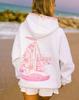 2026 Cross Border Embroidered 'Chasing the Sun' Hooded Sweatshirt: European Size, Drop Shoulder Design