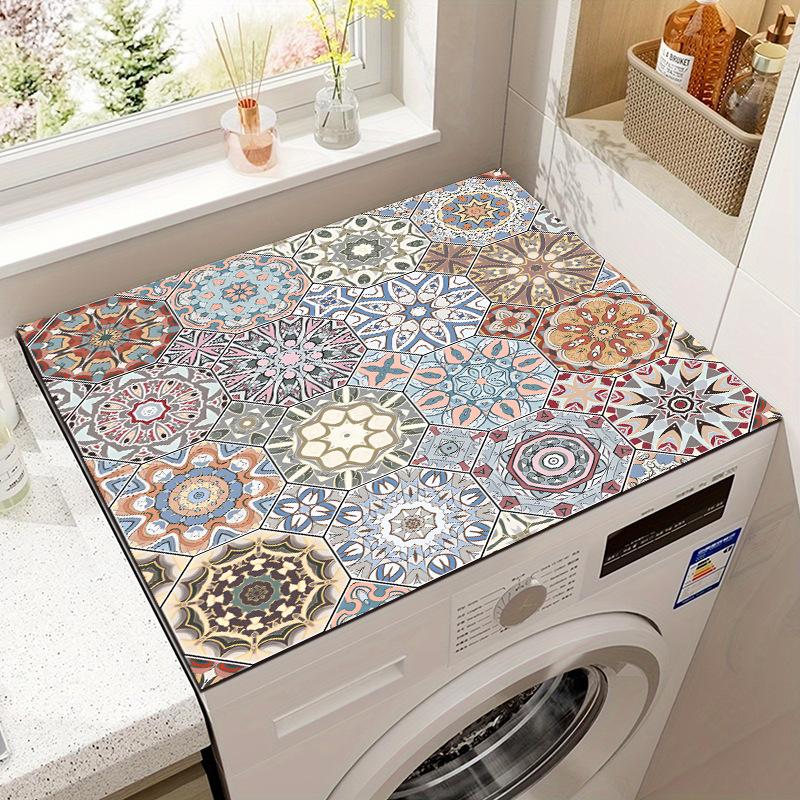 Винтажная ковровая плитка, коврик, стиральная машина, впитывающий коврик, холодильник, пылезащитный коврик, нескользящий коврик для ног
